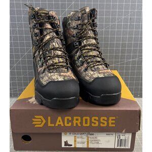 LaCrosse Men's 9" Cold Snap Mossy Oak 2000G Hunting Boots Sz. 10 W wide